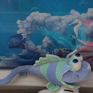 Funny Friends Googley Eye Fish Plush Green/ Blue / Tags / Doesn't Hang/ 12"